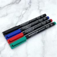 ราคา ปากกาเขียนซีดี ปากกามาร์คเกอร์ ลบไม่ได้ สเต็ดเล่อร์ STAEDTLER รุ่น Lumocolor Permanent ขนาด S F M สีน้ำเงิน ดำ แดง เขียว 1 ด้าม (10365619363)