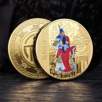 ราคา เส้นผ่านศูนย์กลาง 4 ซม เหรียญที่ระลึกความมั่งคั่งร่ำรวย พระอวโลกิเตศวรทางศาสนาที่ระลึกเหรียญทอง งานฝีมือตราโลหะ เหรียญทองและเหรียญเงินของขวัญเล็ก ๆ (19984749181)