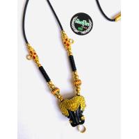 ราคา สร้อยคอเชือกร่มนอกขนาด2มิลคล้องหน้า3หลัง1 แต่งเศียรช้างลงสีเรซิ่นปัดทอง เม็ดทองเลเซอร์ ข้อทองไมครอน ความยาวสั่งได้ (6704914427)