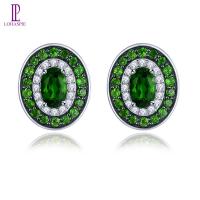 ราคา Lohaspie เครื่องประดับ2 2กะรัตแท้925ต่างหูหมุดเงินขายเดิมต่างหูสตั๊ดไดออปไซด์โครเมี่ยมธรรมชาติต่างหูอัญมณีตัดรูปไข่ต่างหูสำหรับผู้หญิงต่างหูเครื่องประดับ (19793567459)