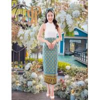 ราคา กระโปรงลายไทยประยุกต์ กระโปรงสำเร็จรูป กระโปรง กระโปรงผ้าไทย ผ้าถุงสำเร็จ ผ้าถุงทบหน้า ผ้าถุงไทย ไปวัด ไปทำบุญ (19225455934)