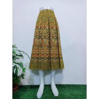ราคา ผ้าโปรงจีบทวิส ผ้าฝ้ายพิมพ์ลาย เอวสม็อคหลัง (20912246497)