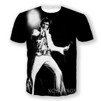 ราคา Phechion ใหม่แฟชั่นผู้ชาย ผู้หญิง Elvis Presley 3D พิมพ์แขนสั้นเสื้อยืดลำลองกีฬา Hip Hop ฤดูร้อน T เสื้อ Tops S05 (19880445654)