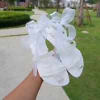 ราคา BP038 002รองเท้าผูกพันขาสองสายใส 2สี (21305468671)