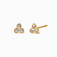 ราคา Variandco Triangle stud ต่างหูชุบทองแท้ 18K Plating ต่างหูคริสตัส Swarovski (12216778159)