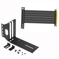 ราคา VGA PCI E 3 0 X16 Video Card Vertical Mounting Bracket Extension Cable Set Graphics Card Bracket for ATX PC Case (20498653692)