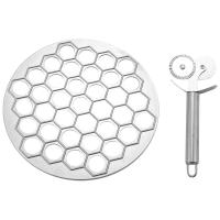 ราคา Maker Russian Dumpling Mold Pelmeni Metal Mold with Pastry Ravioli Wheel Pasta Double Cutter for Kitchen Cooking Tools (20080205755)