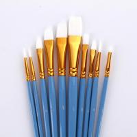 ราคา Terylin 10ชิ้น เซ็ตขนาดสีพู่กันสำหรับสีน้ำศิลปินภาพวาดสีน้ำมัน (6153132548)