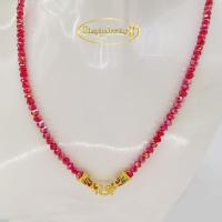 ราคา Inspire Jewelry สร้อยคอ Design คริสตัลกลม สวยหรู พร้อมตะขอลงยา 24K คริสตัลนิล คริสตัลนพเก้า คริสตัลแดง ขนาด 24 นิ้ว (17038033568)