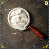 ราคา CHUN ถุงกรองกาแฟแบบแฮนด์เมดใช้ซ้ำได้ถุงกรองกาแฟพร้อมที่จับไม้ชุดกรองผ้าสักหลาดหม้ออุปกรณ์ตะกร้า (20818407504)