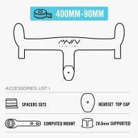 ราคา LEXON Carbon Road Integrated Handlebar Full Inner Cable Road Bike Handlebars Road Integrated Cockpit Stem Racing Cycling Parts (20008958810)