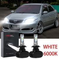 ราคา ชุดหลอดไฟหน้า LED 6000K WHITE สูง ต่ํา สําหรับ Toyota Vios NCP40 ปี 2003 2004 2005 2006 2007 2 ชิ้น รับประกัน 10 เดือน (19441052478)