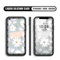 ราคา เคสโทรศัพท์สำหรับ iPhoneเคสโทรศัพท์สำหรับ iPhone 5 5S 6 6 Plus 6S Plus 7 8 7 Plus 8 Plus X เคสลายดอกเดซี่สวยงามทรงสี่เหลี่ยมทำจากซิลิโคนเหลว (10162708583)