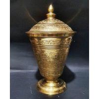 ราคา โกศพิมพ์ใหม่ เบอร์ 3 ตอกลายกลีบบัว โกศทองเหลืองไทย premium (13367596342)