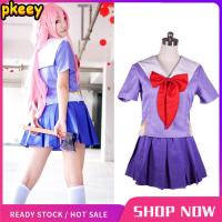 ราคา S 2XL Drop Shipping Hot Future DiaryยูโนะกาไซMirai Nikkiชุดนักเรียนชุดคอสเพลย์ผู้หญิงชุดวิกผม (6719268094)