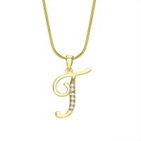 ราคา Vnox สร้อยคอจี้ A Z ตัวอักษรเพชรสังเคราะห์สีทองสำหรับเครื่องประดับอัญมณีแฟชั่นตัวอักษรผู้หญิงหญิงสาว (19720609467)