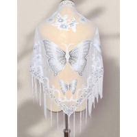 ราคา ผ้าคลุมไหล่ซีทรู แบบสามเหลี่ยม ลายผีเสื้อ (17391709588)