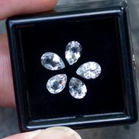 ราคา พลอยไวท์โทปาส White Topaz น้ำหนัก 2 62 กะรัต ทรงหยดน้ำ ขนาด 6x4 มิล พลอยแท้จากประเทศบราซิล (15272710574)