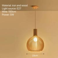 ราคา OSABO ไฟจี้ไม้นอร์ดิกร้านอาหารร้านอาหารโคมไฟระย้าเพดานโคมไฟแขวนแขวนไม้ญี่ปุ่น (20744636997)