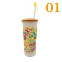 ราคา แก้วน้ำพร้อมหลอด ลายลิขสิทธิ์แท้ ราคาล้างสต็อค (11773376954)