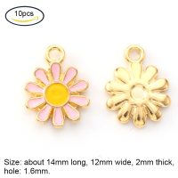ราคา Beebeecraft 5 20 pc Alloy Enamel Flower Pendants Cherry Blossoms Flower Charms Gold Plated Pendant for Women Jewelry Making Necklace Earrings Bracelet Craft Findings (17241292942)