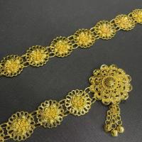 ราคา เข็มขัดทองโบราณสำหรับผู้หญิงไทย ยาว 40 นิ้ว โหมดหัวเข็มขัดสามารถปรับความยาวได้หลากหลาย เข็มขัดนาค วัสดุโลหะ เข้ากับชุด (21315914918)