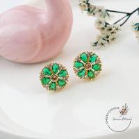 ราคา พร้อมส่ง ต่างหูนพเก้า ต่างหูพลอยสี นพเก้า แดงสยาม สินค้าพร้อมส่ง (20076196174)