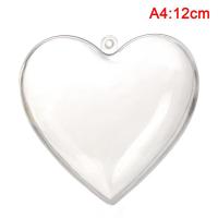 ราคา Dragon 1รูปหัวใจ Pcs ลูกบอลพลาสติกโปร่งใสลูกบอลงานฝีมือพลาสติกใสสำหรับคริสต์มาส (18959874069)