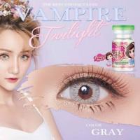 ราคา คอนแทคเลนส์ รุ่น Vampire Twilight ยี่ห้อ Pretty doll มีสีเทา ตาล Gray Brown มีค่าสายตา (17437322950)