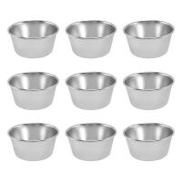 ราคา 10 Pieces Pudding Cup Mini Chocolate Cake Cookie Pudding Mold Round Nonstick Egg Tart Mould Baking Tool (20603460058)