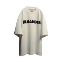 ราคา Correct Version JIL Letter Short Sleeve oversize Loose SANDER Men Women Same Style Simple Casual T Shirt Trendy 2021 (19771301854)
