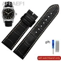 ราคา สายนาฬิกาหนังแท้ดั้งเดิมสำหรับผู้ชายรุ่น Hamilton Khaki Field สาย H70605731นุ่มสบายสร้อยข้อมือหนังวัว20 22มม (19881000039)