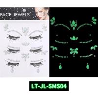 ราคา สติ๊กเกอร์ตกแต่งใบหน้าประดับพลอยเรืองแสงสำหรับผู้หญิงสติ๊กเกอร์ติดผนังพลอยคริสตัลสำหรับตกแต่ง (20522638805)