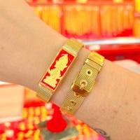 ราคา กำไลสายนาฬิกา ท้าวเวสสุวรรณลงยา แผ่นทองแท้ 0 2 กรัม ทองคำแท้ 99 99 ข้อมือสายมู ห้ามพลาด มีใบรับประกัน (19371890595)