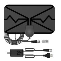 ราคา Anxinshui เสาอากาศคลื่นยาวรับสัญญาณดิจิตอล300ไมล์4K DVB T2กล่องสมาร์ททีวีเสาอากาศสำหรับห้องนอนดิจิตอลทีวี (20374247202)