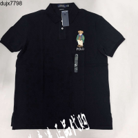 ราคา เสื้อโปโล Ralph Lauren ผู้ชายแขนสั้นเสื้อยืดสตรีมมาตรฐาน โลโก้หมี สีดำ (18172432100)