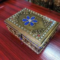 ราคา หีบไม้ 4สีให้เลือก 13x18x7cm กล่องไม้เล็ก กล่องจิวเวลรี่ กล่องเครื่องประดับ หีบสมบัติ กล่องสมบัติ กล่องเก็บสมบัติ (11406113217)