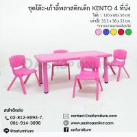 ราคา ส่งด่วน ถูก ของแท้ ชุดโต๊ะเก้าอี้เด็ก KENTO ผืนผ้า 4 ที่นั่ง ชุดโต๊ะเก้าอี้สำหรับเด็ก เขียนหนังสือ ทำกิจกรรม (7204990217)