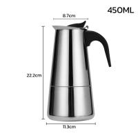 ราคา หม้อกาแฟ หม้อต้มกาแฟสด เครื่องชงกาแฟเอสเพรสโซ่ Moka Pot กาต้มกาแฟสด 300ml 6Cup 450ml 9Cup กาต้มกาแฟสดแบบพกพา ใช้ทำกาแฟสดทานได้ทุกที่ สแตนเลส304 Nitari (18058784713)