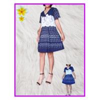 ราคา ผ้าฝ้ายมัดหมี่ทอมือ 100 ชุดเดรสแต่งลูกไม้ อัดผ้ากาวทั้งตัว (19446172210)