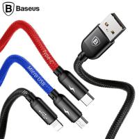 ราคา Baseus 3 in 1 Fast Charge Quick Charge 3 5A USB to Micro USB Type C Lightning Cable สายชาร์จ เบซุส 3 อิน 1 ชาร์จเร็วมาก 3 5 แอมป์ ชาร์จไฟได้พร้อมกัน 3 เครื่อง (374772372)