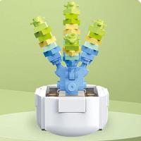 ราคา เลโก้ดอกไม้ บล็อกตัวต่อกระถางมินิ ดอกไม้ประดิษฐ์ กระถางต้นไม้ DIY ของขวัญวันเกิด ดอกไม้เลโก้ ของตกแต่งบ้าน W0147 (16260617793)