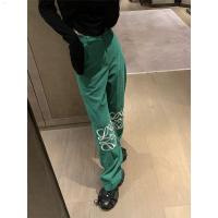 ราคา LOEWE LOEWx Luojia โลโก้อุตสาหกรรมหนักปักลายกางเกงขายาวลำลองลูกฟูกสำหรับผู้หญิงฤดูใบไม้ร่วงและฤดูหนาวกางเกงผู้ชายขาสามส่วนเอวสูง (20756456794)