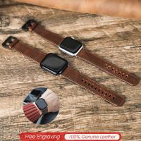 ราคา สายคาด Apple Watch หนังแท้สำหรับ Apple Watch 7 6 SE 5 4 3 2 1 38 40 41มม สายหนังสำหรับ I Watch 45 44 42มม สายหนังคุณภาพสูงสำหรับผู้ชาย (21074303795)