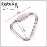 ราคา Kateva COD สามเหลี่ยม carabiner พวงกุญแจสแตนเลส Snap คลิปตะขอหัวเข็มขัดล็อคสกรู (19981799076)