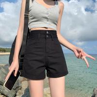 ราคา VTA กางเกงยีนส์หลวม ๆ กางเกงขาสั้นผู้หญิง 2023 ฤดูร้อนเอวสูงหัวเข็มขัดคู่ A word ขอบรีดแสดงผอม HM 34 (20359376122)