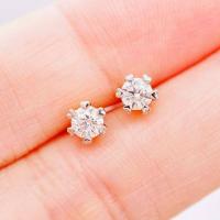 ราคา พร้อมส่ง ต่างหูเพชรแท้น้ำ100 ทองคำแท้9K ทอง37 5 เพชรเบลเยี่ยมแท้ ขายได้ มีการ์ดรับประกัน 9KPE1214 (18539830035)