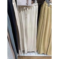 ราคา UNIQLO เสื้อผ้าสตรีใหม่ฤดูใบไม้ผลิและฤดูร้อนสูงยืดหยุ่นสูงกางเกงขายาวยืดได้นุ่มกางเกงลำลองกางเกงเรียบบ้าน458120 (21084911581)