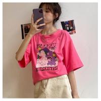 ราคา พร้อมส่ง เสื้อโอเวอร์ไซค์ เสื้อแฟชั่น ลายการ์ตูน ลายแคร์แบร์ ใส่ได้ทุกแนว เสื้อยืดคอกลม สไตล์เกาหลี (3274178363)