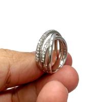 ราคา แหวน เงินแท้ 92 5 งานส่งออก ดีไซน์สวย แปลกตา ฝังเพชรสวิส cz เกรด 5A เล่นไฟดีครับ หน้าแหวนกว้าง 8 มิล หนัก 5 3 กรัม เคลือบทองคำขาวแล้ว ใส่ไม่ดำ และใส่ไม่ซ้ำใครครับ (19885689069)